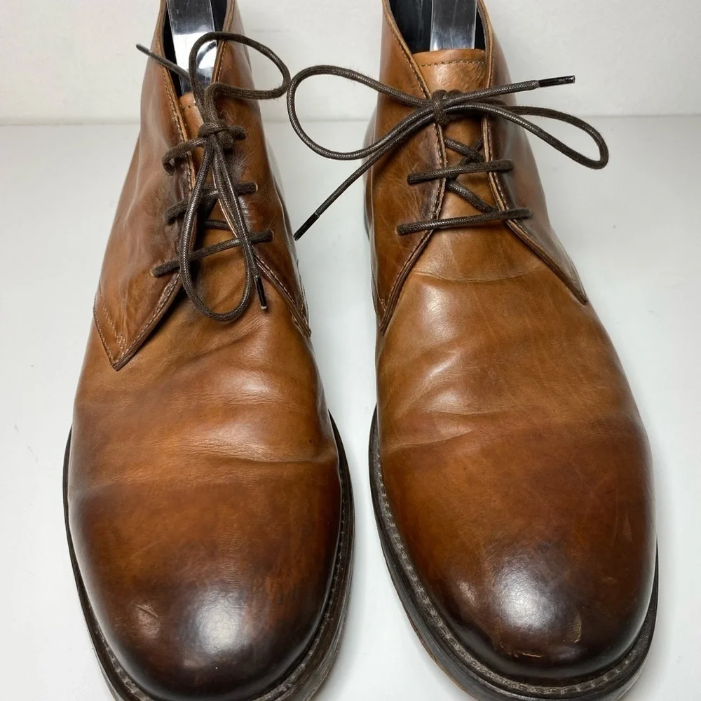 To Boot New York Mens Size 10 Chukka Boots Brown Leather Adam Derrick Italy‎